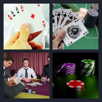 4 fotos 1 palabra cartas poker ruleta